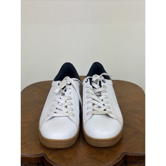 Tommy Hilfiger White Leather & Navy Accent Sneaker Shoe Mens Size 9.5 main image 6
